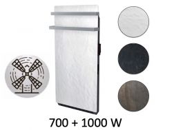 Handdoekdroger, 700 __plus__ 1000W ventilator, warmteopslag - STONEHENGE