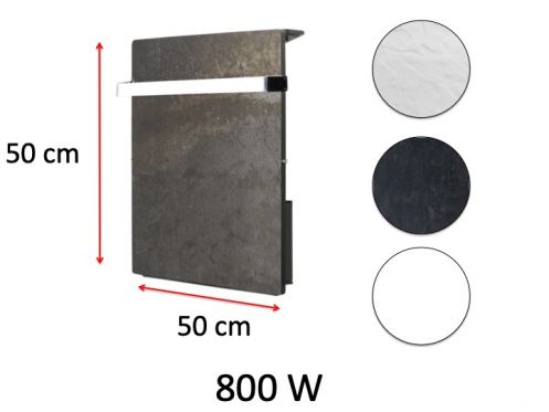 Designer hÃ¥ndklÃ¦detÃ¸rrer, elektrisk, med varmeakkumulator - STONEHENGE SQUARE