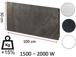 Radiateur design, électrique, à accumulateur de chaleur __plus__15__percent__ - STONEHENGE Horizontal