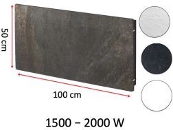 Radiateur design, électrique, à accumulateur de chaleur - STONEHENGE Horizontal