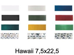 Hawaii 7,5x22,5 cm - Carrelage mural, design