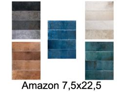 Amazon 7,5x22,5 cm - Carrelage mural, design