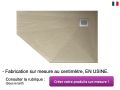 Receveur de douche, bonde en angle - PENTAGONE 2525 GAUCHE