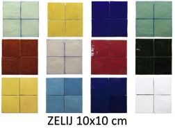 ZELIJ SPECIAL 10x10 cm - vÃ¦gfliser i zellige stil.