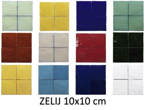 ZELIJ SPECIAL 10x10 cm - carrelage mural, au style Zellige.