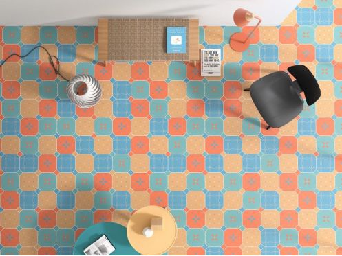 temp => OCTAGON 20 x 20 cm - Płytki podłogowe, ośmiokątne z taco