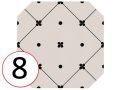 temp => OCTAGON 20 x 20 cm - Płytki podłogowe, ośmiokątne z taco