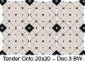 TENDER 20 x 20 cm - Carrelage sol, octogonal avec taco