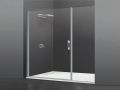 Porte de douche battante, avec verre fixe en fa�ade, 25 cm - AC 205