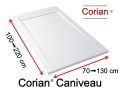Receveur de douche Corian, design extra plat - CANIVEAU CORIAN 
