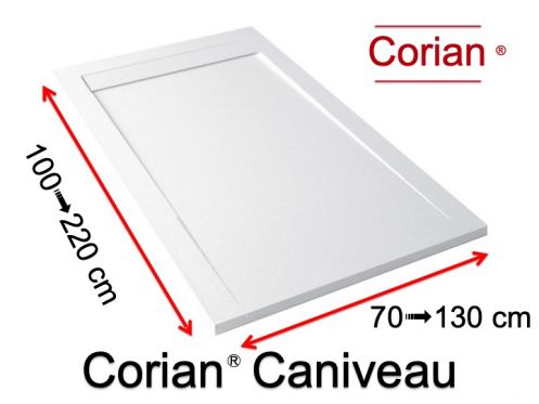 Receveur de douche, caniveau - CORIAN  CANIVEAU XL