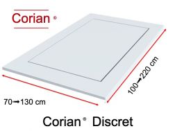 Receveur de douche, évacuation discrete - DISCRET CORIAN ®