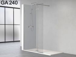 Paroi de douche fixe, avec un volet mobile - GA240