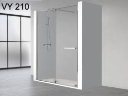 Porte de douche, coulissante, verre 8 mm - VY210