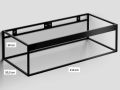 Structure noir, suspendu, pour plan vasque, profondeur 50 cm - FRAME
