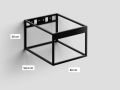 Structure noir, suspendu, pour plan vasque, profondeur 50 cm - FRAME