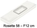 Vasque, suspendue ou  poser, en rsine minrale - ROSETTE 58