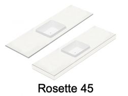 Vasque, suspendue ou à poser, en résine minérale - ROSETTE 45