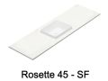 Vasque, suspendue ou  poser, en rsine minrale - ROSETTE 45