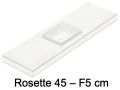Vasque, suspendue ou  poser, en rsine minrale - ROSETTE 45