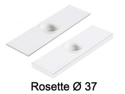 Vasque, suspendue ou à poser, en résine minérale - ROSETTE Ø 37