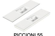 Vasque, suspendue ou à poser, en résine minérale - PICCIONI 55