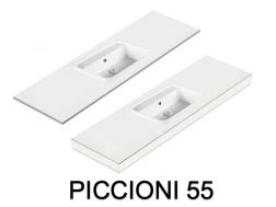 Vasque, suspendue ou à poser, en résine minérale - PICCIONI 55