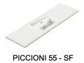 Umywalka wiszÄ…ca lub nablatowa z Å¼ywicy mineralnej - PICCIONI 55