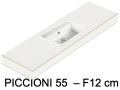 Vasque, suspendue ou  poser, en rsine minrale - PICCIONI 55