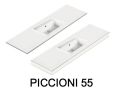 Umywalka wiszÄ…ca lub nablatowa z Å¼ywicy mineralnej - PICCIONI 55