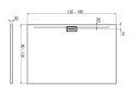 Receveur de douche, caniveau design frontal - ELIT