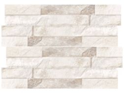 Ordino White 8 x 44.2 cm - Carrelage mural effet parement pierre