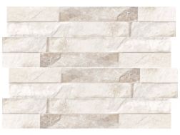 Ordino White 8 x 44.2 cm - Wandtegels, natuursteeneffect