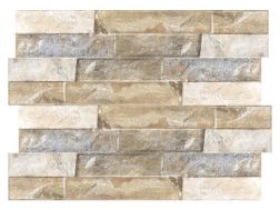 Ordino Beige 8 x 44.2 cm - Carrelage mural effet parement pierre