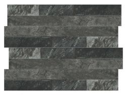 Ordino Black 8 x 44.2 cm - Wandtegels, natuursteeneffect