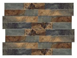 Ordino Rustic 8 x 44.2 cm - Wandtegels, natuursteeneffect