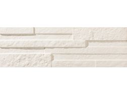 Tikal White 17 x 52 cm - Carrelage mural effet parement pierre