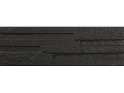 Tikal Black 17 x 52 cm - Carrelage mural effet parement pierre