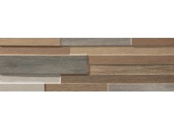 Tikal wood Montblanc Light 17 x 52 cm - Carrelage mural effet parement bois