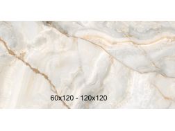 Eunoia Beige 60x120, 120x120 cm - Carrelage effet marbre