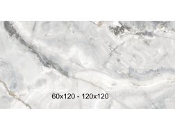 Eunoia Grey 60x120, 120x120 cm - Marmor effekt fliser