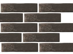 Madrazo Black 7 x 28 cm - Wandtegels met baksteeneffect