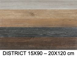 DISTRICT - Carrelage à l'aspect parquet bois