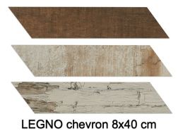 LEGNO - Carrelage à l'aspect parquet bois, en chevron