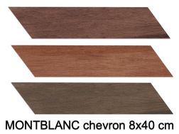 MONTBLANC - Tegels met een houten parketlook, visgraatpatroon