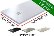 Receveurs de douche, extra plat, antidérapant - STONE 195