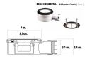 Receveur douche, de grande taille, en rsine minrale - VERONE 140