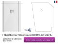 Receveur douche, de grande taille, en rsine minrale - VERONE 140