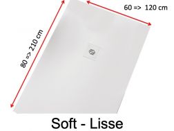 Receveur de douche sur mesure, extra plat - SMART SOFT