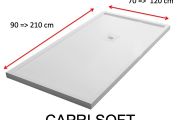 Receveurs de douche, avec bordures anti débordement - CAPRI SOFT